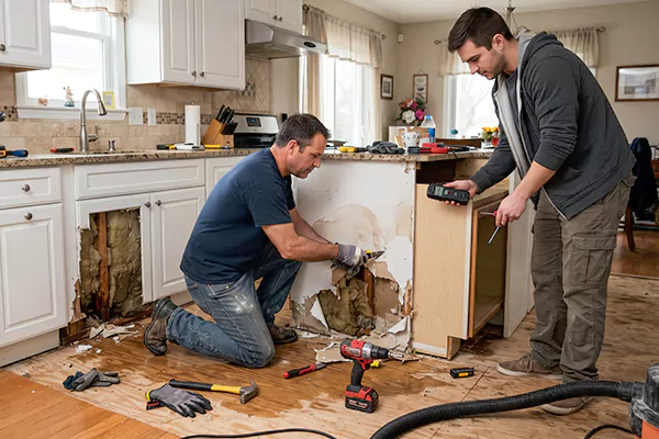 Kitchen Water Damage Repair Magna