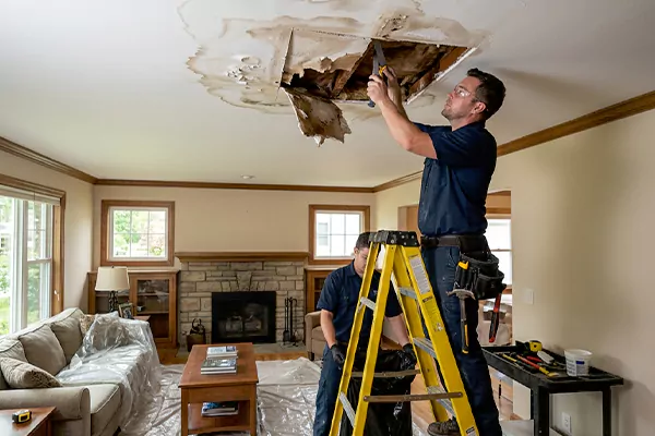 Water Damage Ceiling Repair Magna