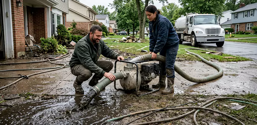Sewage and Flood Water Removal in Magna