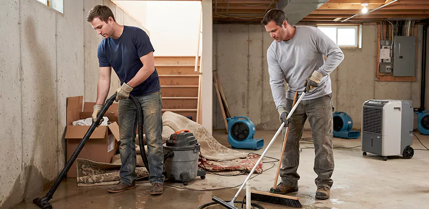 Basement Flood Water Removal in Magna
